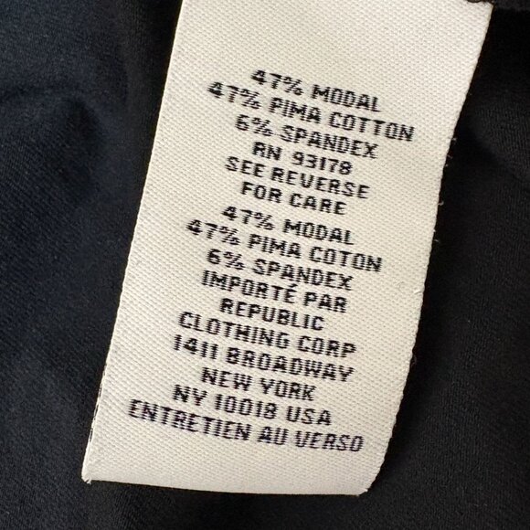 Magaschoni Solid Black Stretchy Top Size Small - Picture 4 of 6